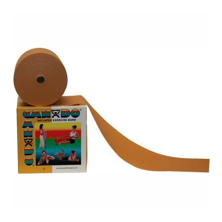 Fabrication Enterprises CanDo Latex-Free Exercise Band, Gold, 50 Yard Roll, 1 Roll/Box 1361534